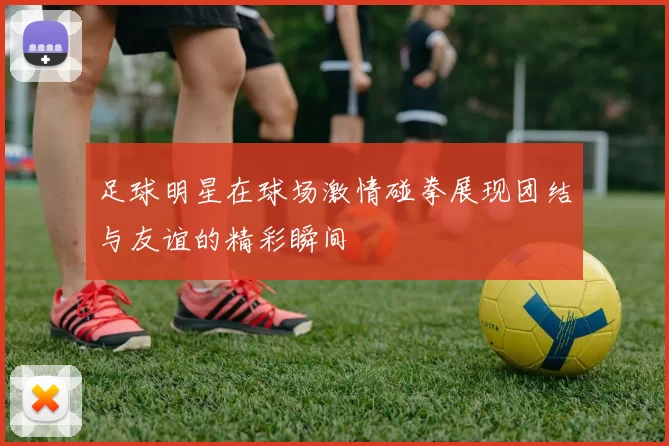 足球明星在球场激情碰拳展现团结与友谊的精彩瞬间